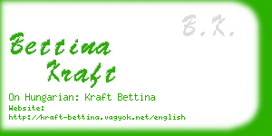 bettina kraft business card